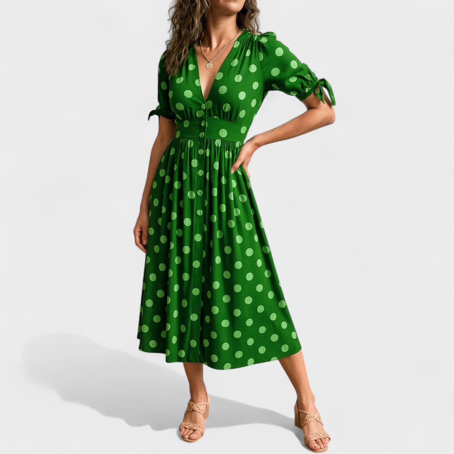 Robe Élégante à Pois