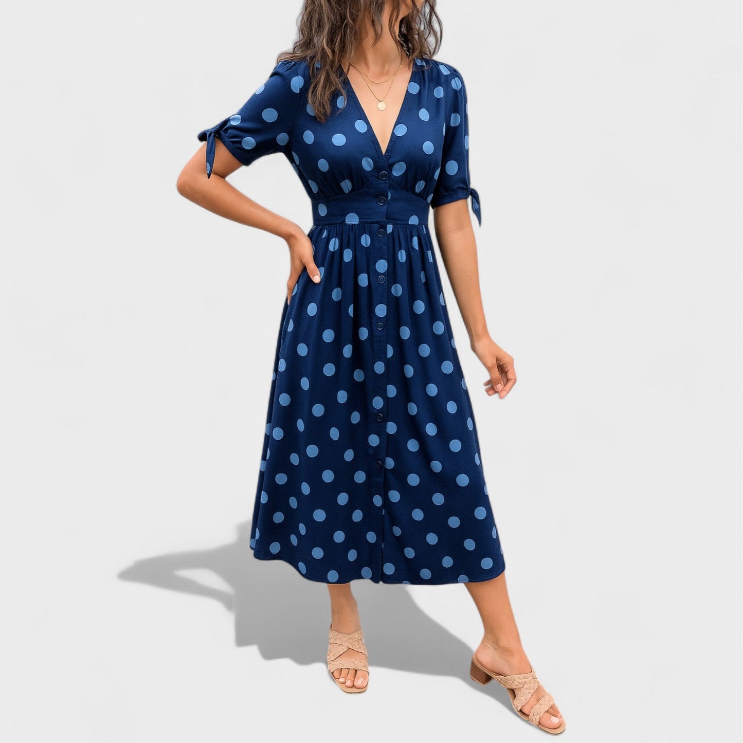 Robe Élégante à Pois
