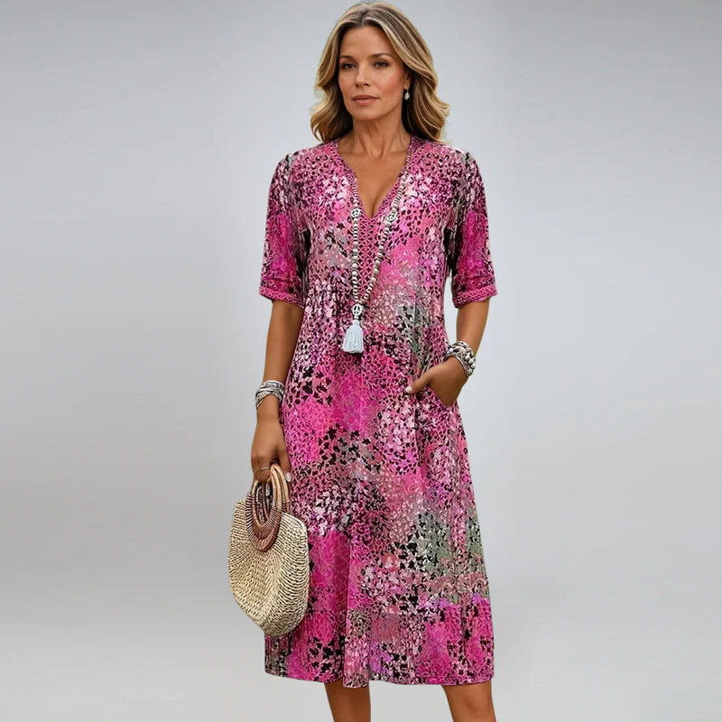 Robe d’Été Élégance Col V