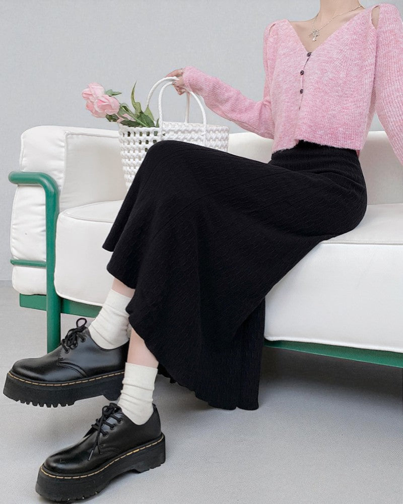 Jupe Plissée Taille Haute