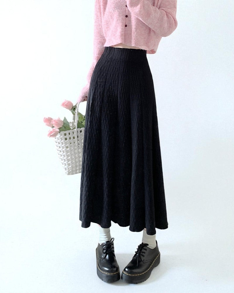 Jupe Plissée Taille Haute