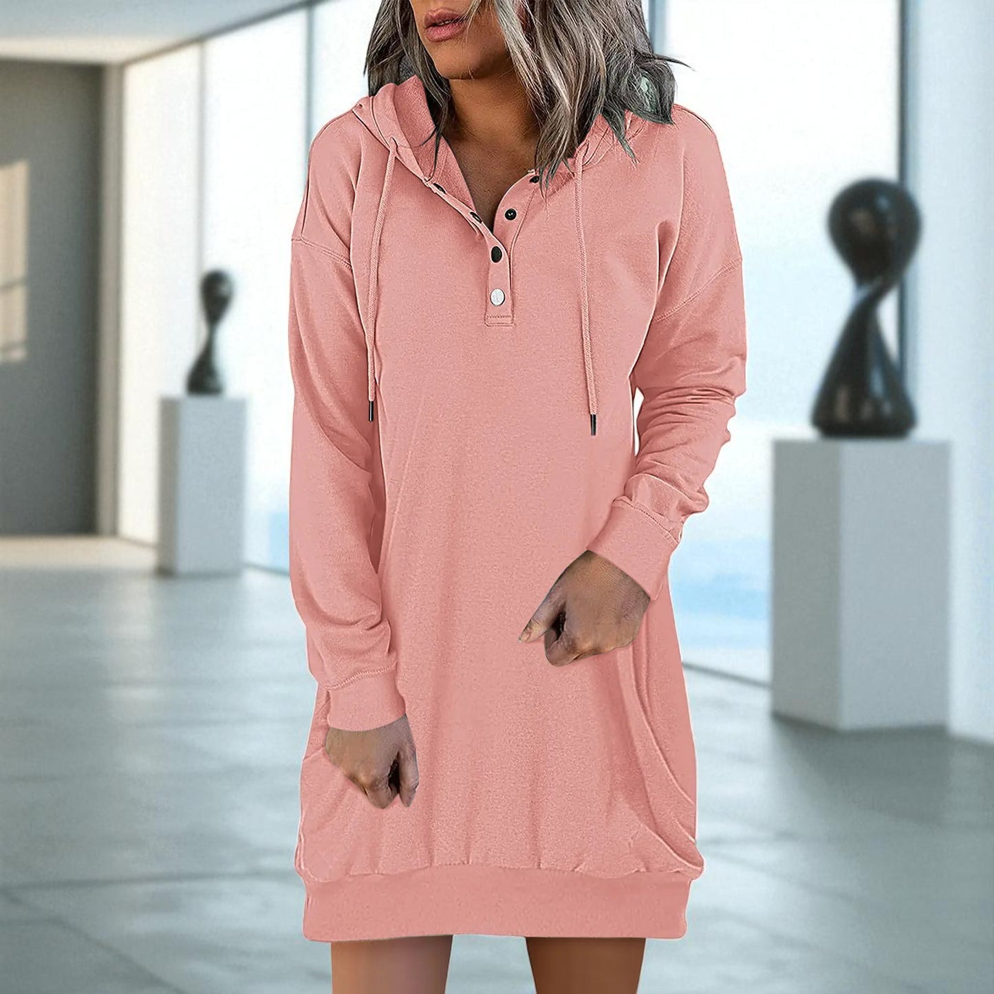 Pull à Capuche Avec Cordon De Serrage