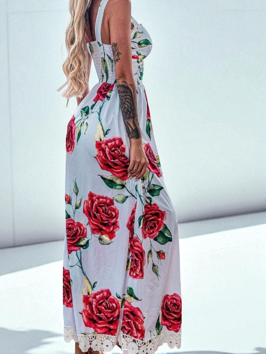 Robe Ample à Épaules Dénudées