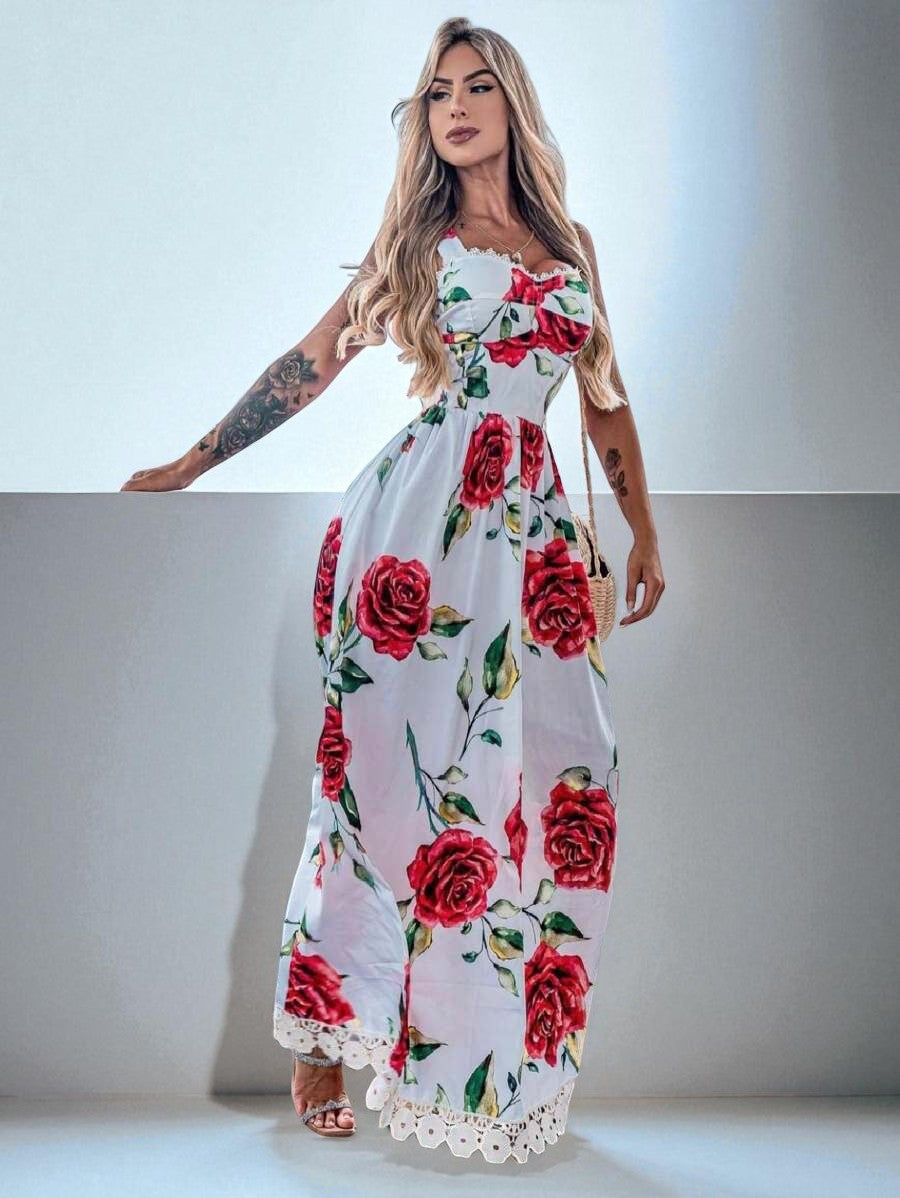 Robe Ample à Épaules Dénudées