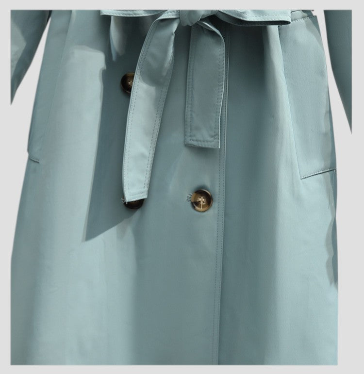 Petite Veste Coupe-vent Mi-longue Pour Femme