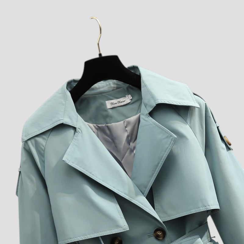 Petite Veste Coupe-vent Mi-longue Pour Femme