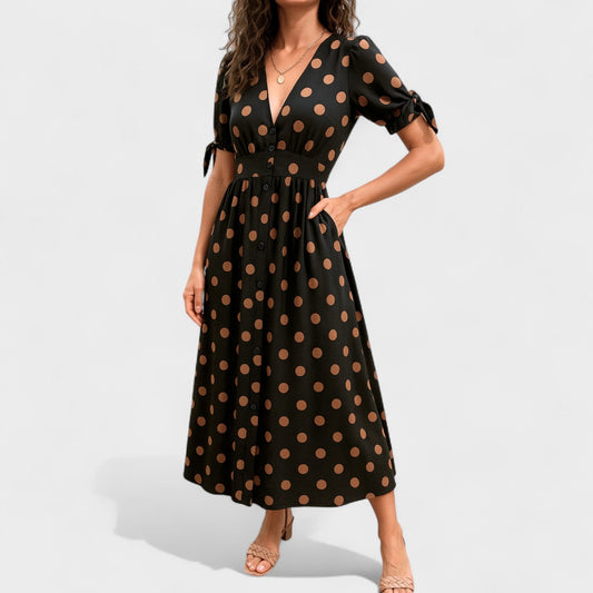 Robe Élégante à Pois