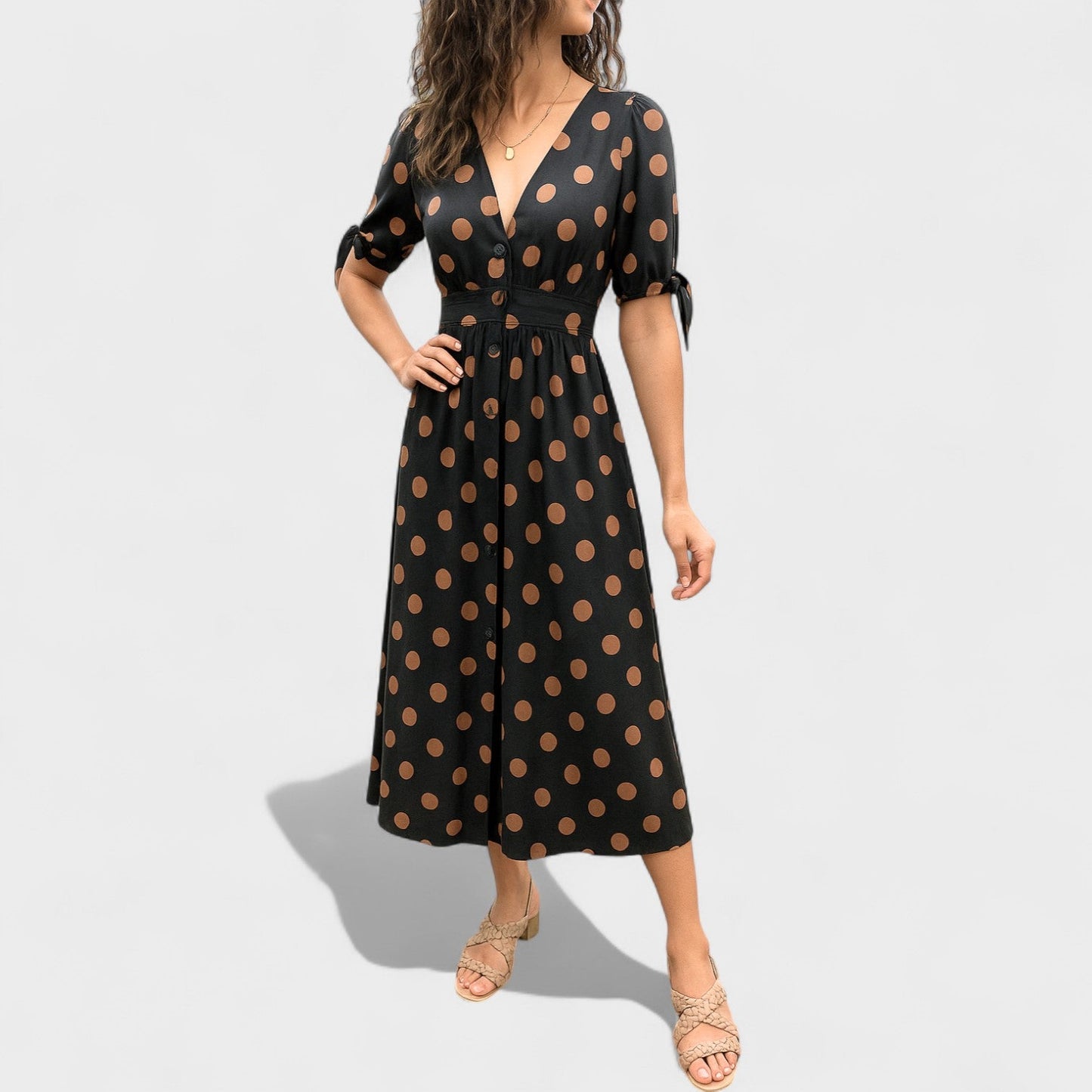 Robe Élégante à Pois