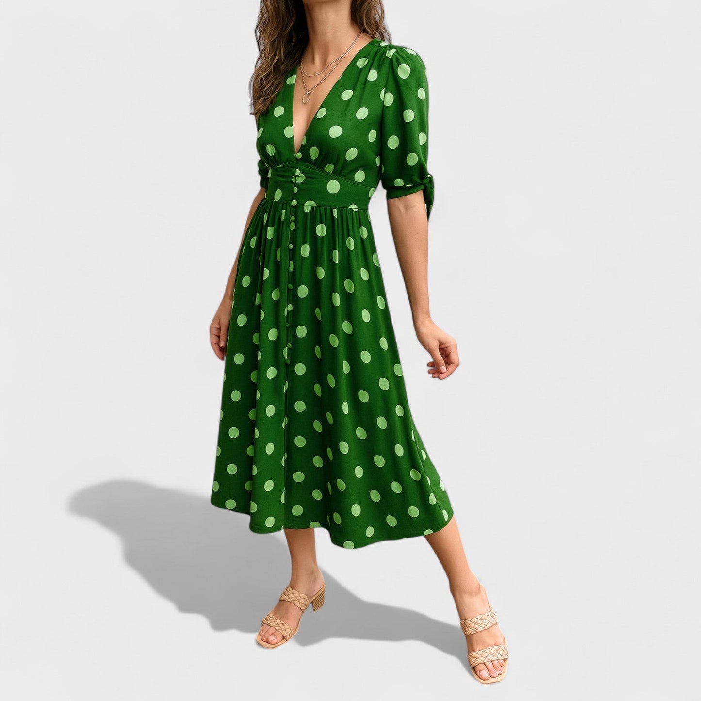Robe Élégante à Pois