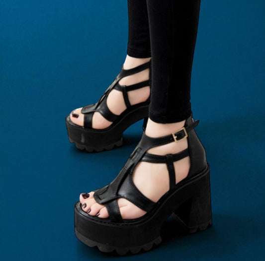 Sandales à Talons Hauts De Style Coréen
