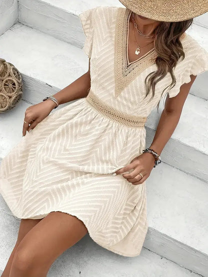 Robe Évasée Charme Dentelle
