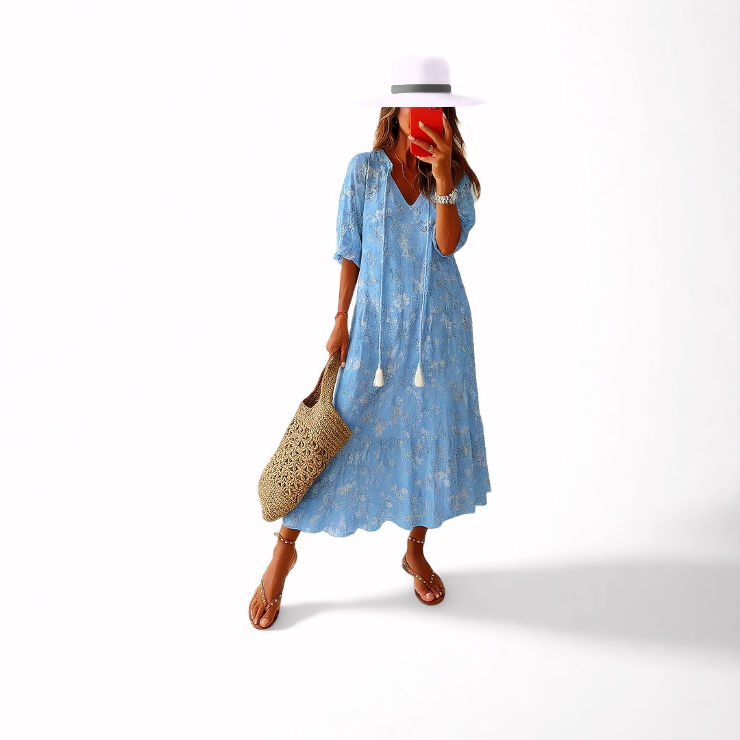 Robe Longue Bohème Fleur Sauvage