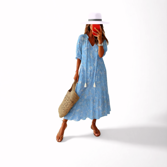 Robe Longue Bohème Fleur Sauvage