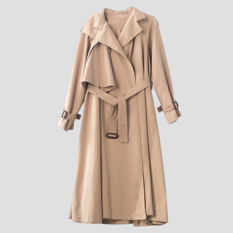 Veste Coupe-vent Ample Mi-longue Pour Femme