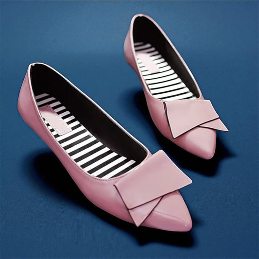 Chaussures Plates De Style Coréen Avec Nœud Papillon