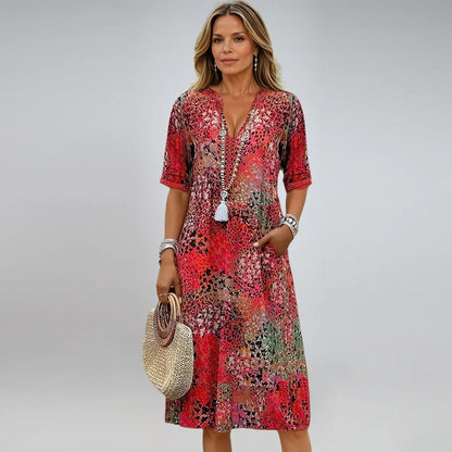Robe d’Été Élégance Col V