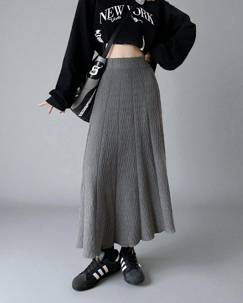 Jupe Plissée Taille Haute