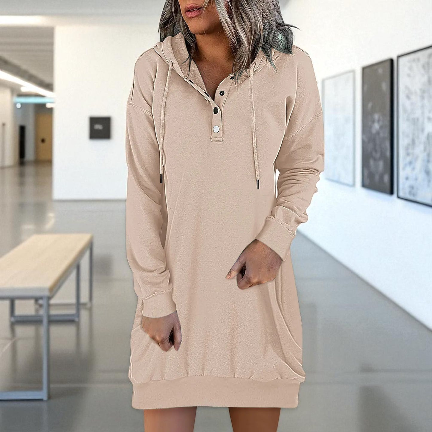 Pull à Capuche Avec Cordon De Serrage