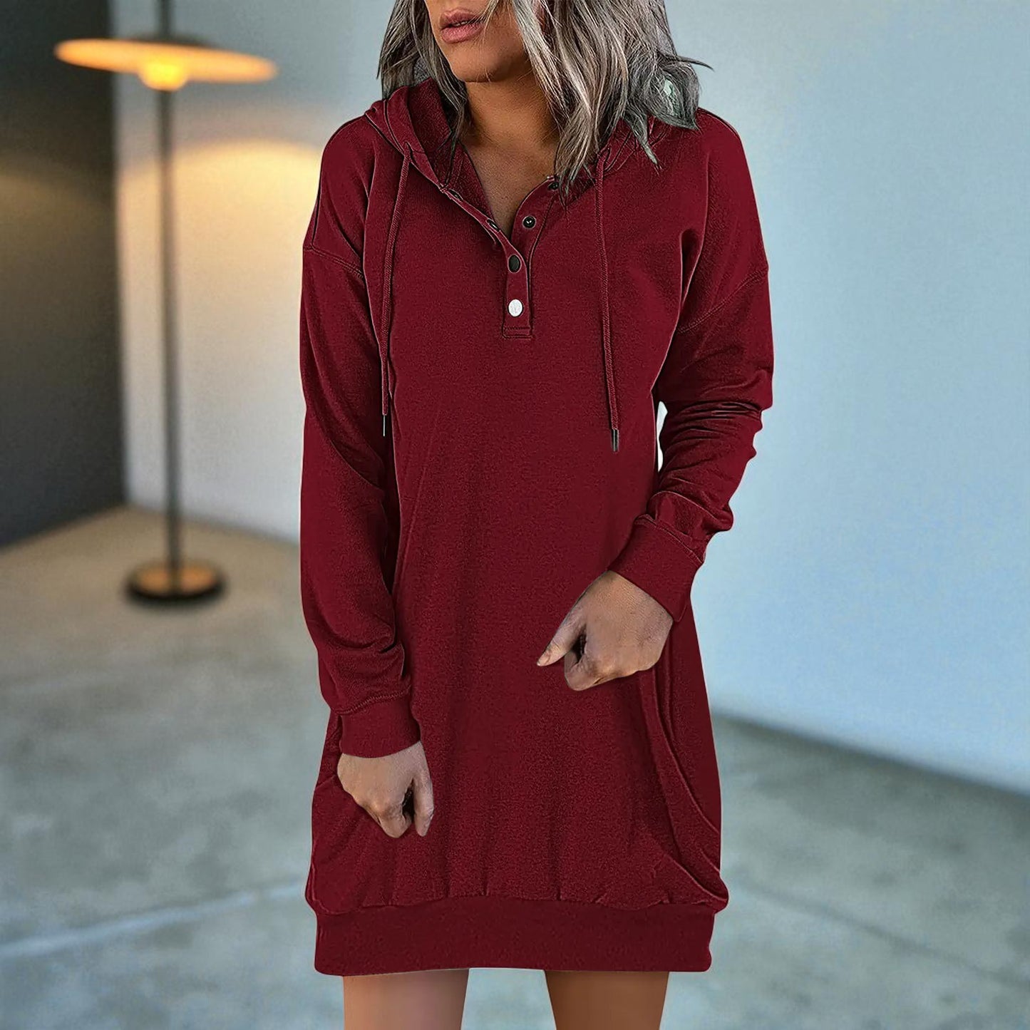 Pull à Capuche Avec Cordon De Serrage