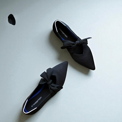 Chaussures Bateau Plates Et Décontractées Avec Nœud Style Mary Jane