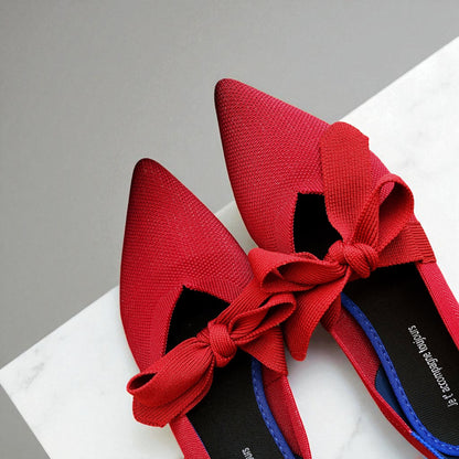Chaussures Bateau Plates Et Décontractées Avec Nœud Style Mary Jane