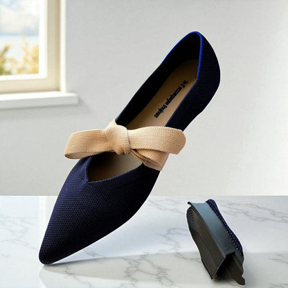 Chaussures Bateau Plates Et Décontractées Avec Nœud Style Mary Jane