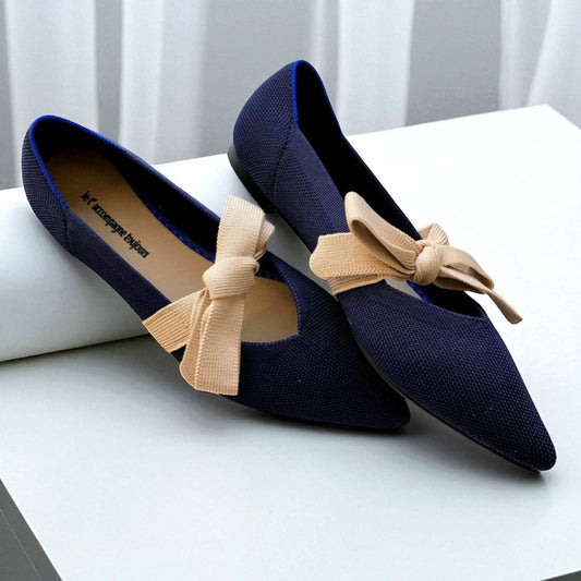 Chaussures Bateau Plates Et Décontractées Avec Nœud Style Mary Jane