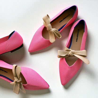 Chaussures Bateau Plates Et Décontractées Avec Nœud Style Mary Jane