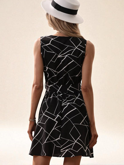 Robe Imprimée Sans Manches