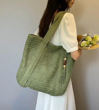 Sac à Bandoulière En Paille
