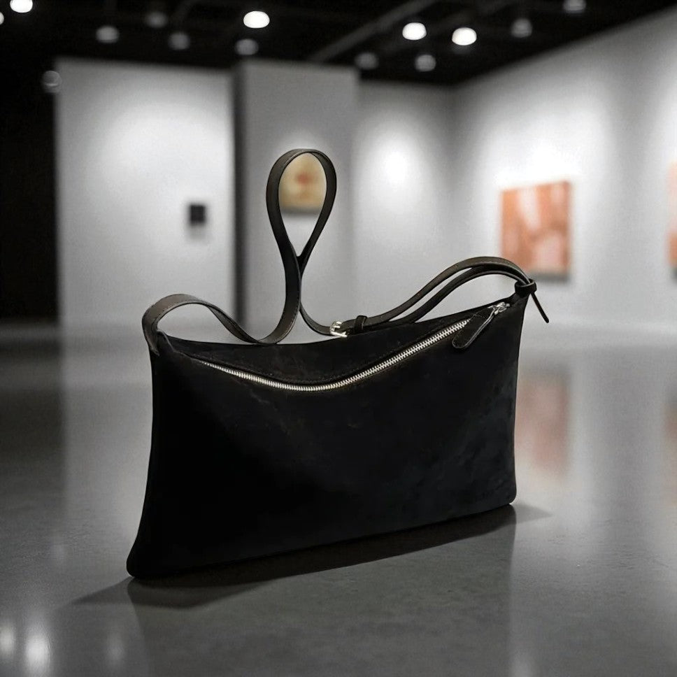 Sac De Niche Vintage En Daim