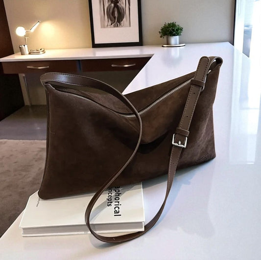 Sac De Niche Vintage En Daim