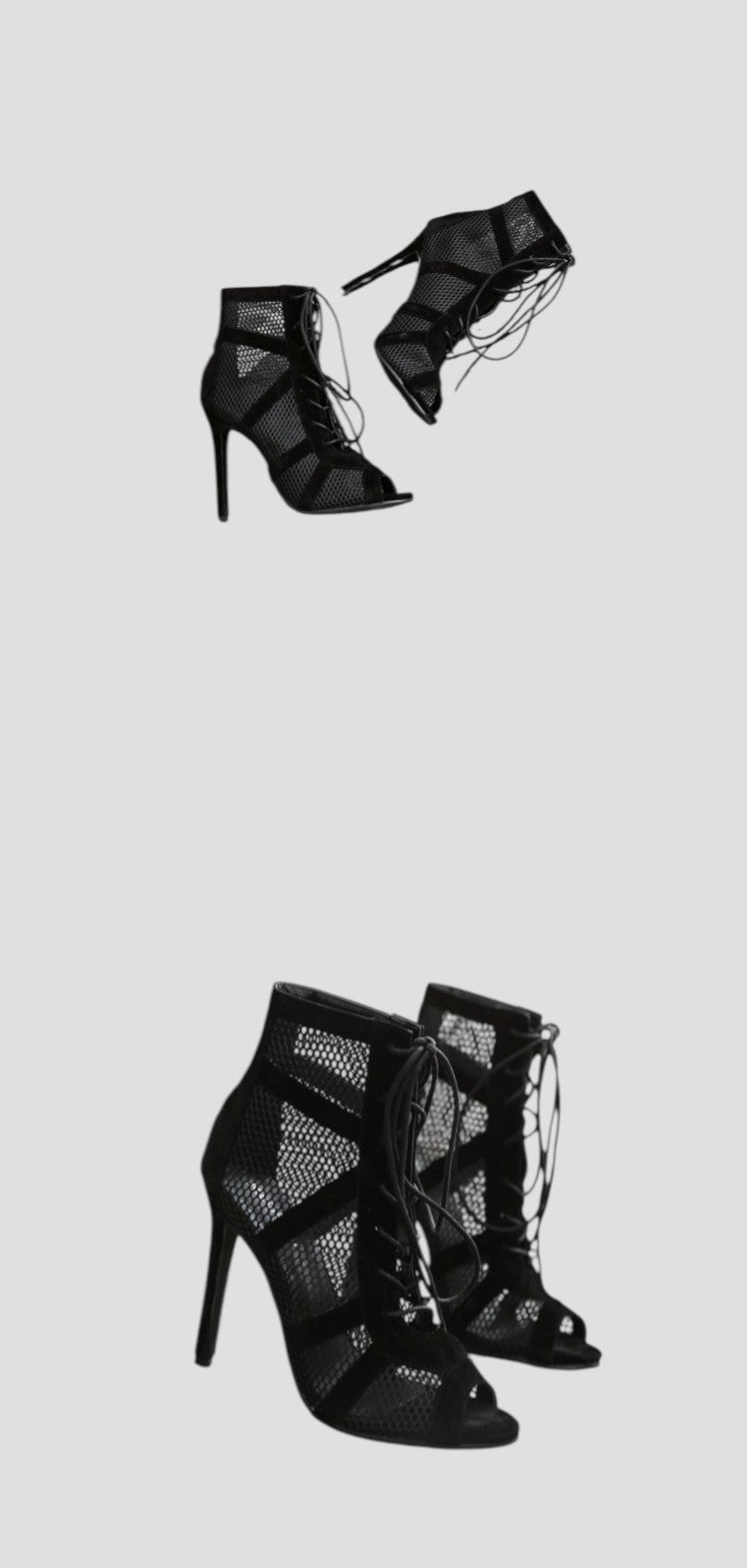Sandales à Talons Hauts Et Bout Ouvert Avec Motif Croisé