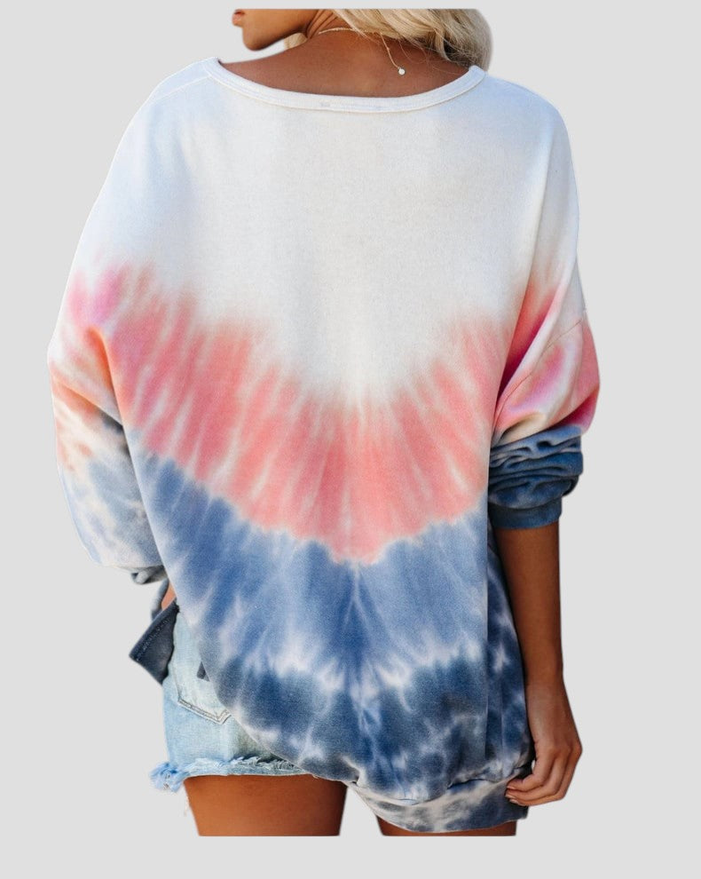 Sweat à Capuche Imprimé à Manches Longues Et Col Ample Pour Femme